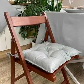 Подушка на стул 40х40 Сіра Прованс (021420), Цвет: серый, Размер: 40x40
