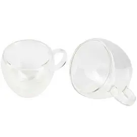 Набор стеклянных чашек Bergner Coffee & tea lovers, 100 мл, 2 шт (BG-20114-MM)