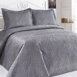 Покрывало с наволочками Le Vele 240х250 VELUR INDIGO, Цвет: синий, Размер: 240x250