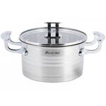 Кастрюля 16x9 см, 1,5L с крышкой Kamille (5853)