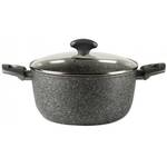 Кастрюля с крышкой TVS Mineralia Induction 24 см, 4,5 л