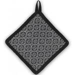 Прихватка KELA Gianna чорно-біла з візерунком 20x20 см (12780)