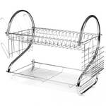 Сушилка для посуды двухъярусная 52x24,5x37 см с поддоном Ofenbach (100405)