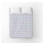 Простынь бязевая Home Line 150х215 ЗІГ ЗАГ голубо-коричневая (175858)