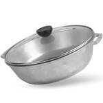 Сковорода алюминиевая со стеклянной крышкой 260х60 мм Monolith Brizoll (5-2660-6)