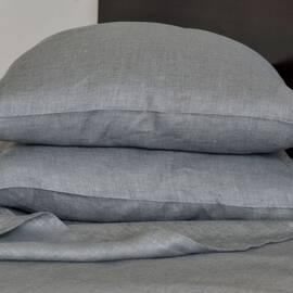 Наволочка лляна 50х70 сіра Lintex, Колір: сірий, Тип: наволочки, Розмір: 50x70