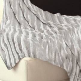 Покрывало меховое Le Vele 150х220 KURK, Цвет: серый, Размер: 150x220