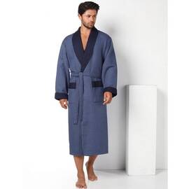 Халат NUSA мужской ns 15120-1 синий new (3xl), Цвет: синий, Размер: 3XL