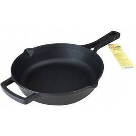Чавунна сковорода з литою ручкою 260х60 мм Monolith Brizoll (M2660P), Колір: чорний, Тип: сковорода, Форма: кругла, Діаметр (см): 26