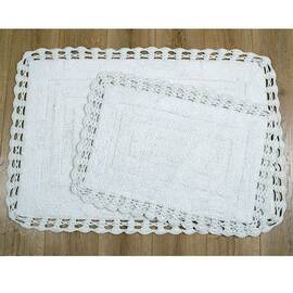 Набор ковриков Irya Debra yesil зелёный 60x90+40x60 (svt-2000022213998), Цвет: зеленый, Размер: 60x90