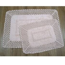 Набор ковриков Irya Lizz pembe розовый 70x100+45x65 (svt-2000022213936), Цвет: розовый, Размер: 70x100