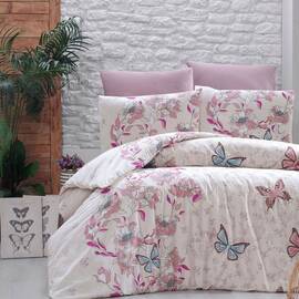 Постільна білизна First Сhoice ранфорс 200х220 kelebek pudra