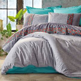 Cotton box Folk Art ранфорс 200х220 GRI