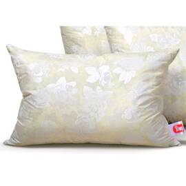 Подушка пуховая MirSon Экстра 107 средняя 50x70 см (2200000000972), Цвет: кремовый, Размер: 50x70