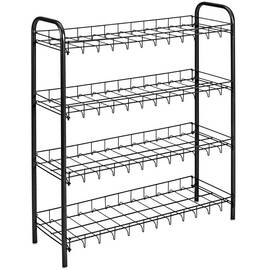 Этажерка 4-х уровневая для обуви 64х23х80 см черная SHOE4 METALTEX (365504 030)