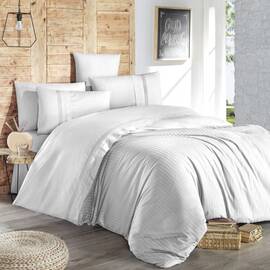 Постельное белье First Сhoice ранфорс 200х220 gala beyaz