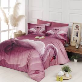 First Сhoice Vip сатин 3D 200х220 swan pudra