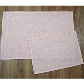 Набор ковриков Irya Carissa pudra пудра 60x90+40x60 (svt-2000022238083), Цвет: розовый, Размер: 60x90