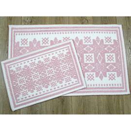 Набор ковриков Irya Palmed pudra пудра 60x90+40x60 (svt-2000022238250), Цвет: розовый, Размер: 60x90
