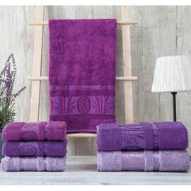 Полотенца бамбуковые 50x90 3шт Aynali Agac Bamboo Zeron (16111), Цвет: фиолетовый, Размер: 50x90