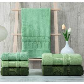 Полотенца бамбуковые 70x140 3шт Aynali Agac Bamboo Zeron (16110), Цвет: зеленый, Размер: 70x140