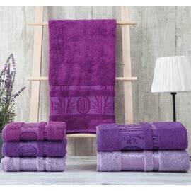 Полотенца бамбуковые 70x140 3шт Aynali Agac Bamboo Zeron (16112), Цвет: фиолетовый, Размер: 70x140