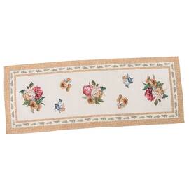 Наперон гобеленовий 45х140 (RUNNER707-45) LiMaSo, Тип: доріжки (раннери), Основний колір: рожевий, Форма скатертини: прямокутна, Розмір: 45x140