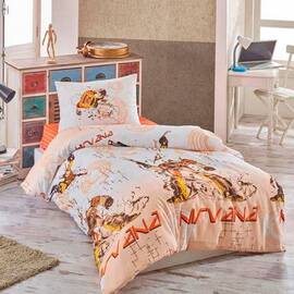 Покривало з наволочкою Eponj Home Nirvana червоний 160x220 стьобане (2000022095310)