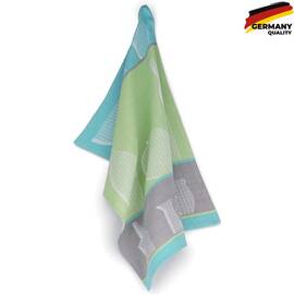 Кухонное полотенце KELA Carla Flaschen зеленое 50х70 (12279)