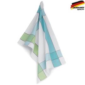 Кухонное полотенце KELA Carla Streifen клетка сине-зеленое 50х70 (12281)