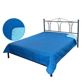 Покривало 212х240 Лілія синє Руно (329.52У_СБ лілія), Основний колір: блакитний, Розмір: 212x240