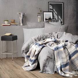 Постельное белье Cotton box ранфорс Denim 200х220 GRI