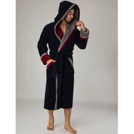 Халат NUSA мужской ns 1200 lacivert/kirmizi (3xl), Цвет: синий, Размер: 3XL