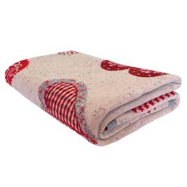 Плед 90х130 Чарівність Прованс (016064), Основний колір: червоний, Розмір: 90x130