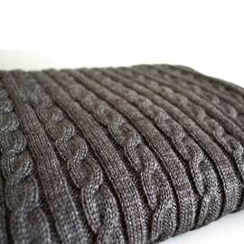 Плед 140х180 SOFT Коси Графіт (004) Прованс (012251), Основний колір: графітовий, Розмір: 140x180