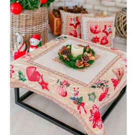 Скатерть Прянощі 95х100 Прованс (013755), Тип: скатерти, Цвет: красный, Форма скатерти: квадратная, Размер: 95x100