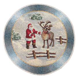 Серветка-підкладка під тарілку O20 LiMaSo (ROUND723-20D), Тип: сеты и подтарельники, Цвет: голубой, Форма скатерти: круглая, Размер: Ø20