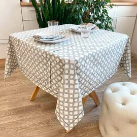 Скатерть Avantime Лофт Сірий 132х132 Прованс (017279), Тип: скатерти, Цвет: графитовый, Форма скатерти: квадратная, Размер: 132x132