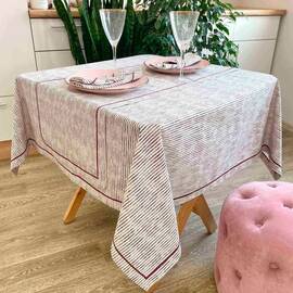 Скатерть Avantime Міраж бордо 132х132 Прованс (017281), Тип: скатерти, Цвет: фуксия, Форма скатерти: квадратная, Размер: 132x132