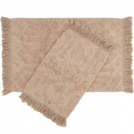 Набор ковриков Irya Jebel somon лососевый 60x90+40x60 (svt-2000022264600), Цвет: персиковый, Размер: 60x90