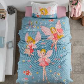 Покрывало детское/подростковое стеганое 180x240 с наволочкой 50х70 Power Girl Clasy (17226)