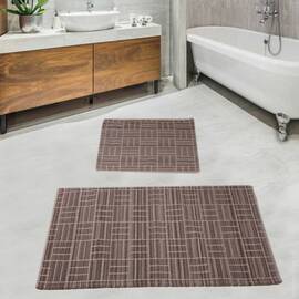 Набор ковриков Diva 60x100+50x60 PARCA BEIGE-BROWN, Цвет: коричневый, Размер: 60x100