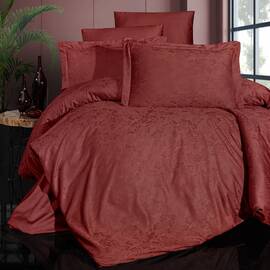 Постільна білизна First Сhoice жаккард 200х220 wella cinnamon