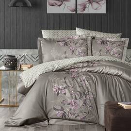 Постільна білизна First Сhoice сатин люкс 200х220 evan mink