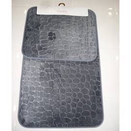 Набор ковриков Dophia 60х100+50х60 15985 D.GREY, Цвет: графитовый, Размер: 60x100