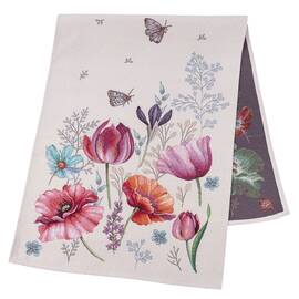 Наперон гобеленовий 45х140 (RUNNER1002-45) LiMaSo, Тип: доріжки (раннери), Основний колір: бузковий, Форма скатертини: прямокутна, Розмір: 45x140