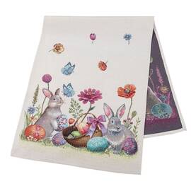 Наперон гобеленовий 45х140 (RUNNER1017-45) LiMaSo, Тип: доріжки (раннери), Основний колір: рожевий, Форма скатертини: прямокутна, Розмір: 45x140