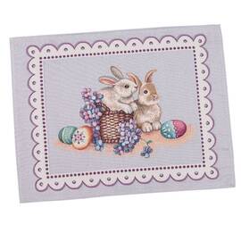 Серветка-підкладка під тарілку гобеленова 37х49 (RUNNER1018-49) LiMaSo, Тип: сети та підтарільники, Основний колір: бузковий, Форма скатертини: прямокутна, Розмір: 37x49