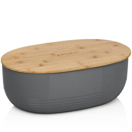 Хлібниця KELA Namur темно-сіра 37,5х23х14 см (12063)