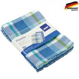 Набор кухонных полотенец KELA Pasado блакитний, 65х45 см, 3 шт. (15964)